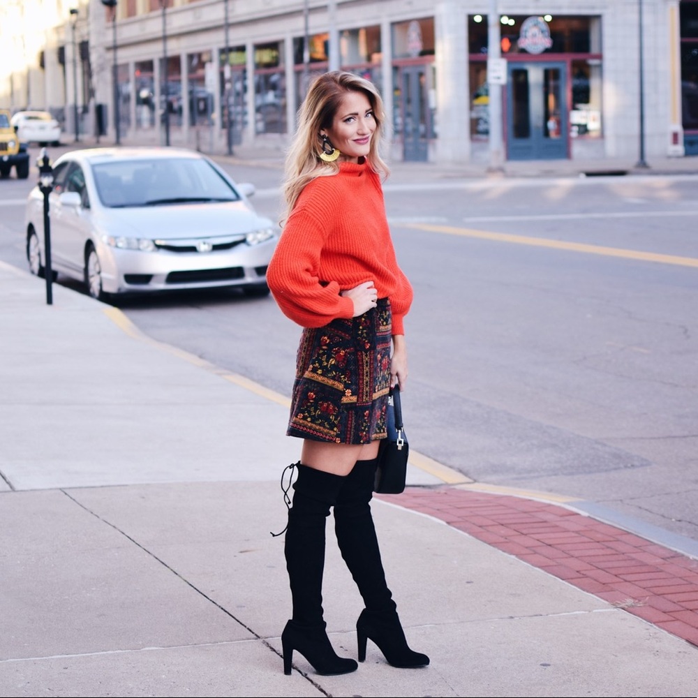 Stuart Weitzman Highland OTK  Boots in Black